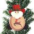 3242 Коледна фигурка за украса Дядо Коледа с елен, 16см | Дом и Градина  - Добрич - image 0