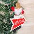 3239 Коледна фигура за окачване с табелка Merry Christmas | Дом и Градина  - Добрич - image 1