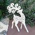 3230 Коледна декорация Бял елен с красиви рога | Дом и Градина  - Добрич - image 0