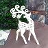 3230 Коледна декорация Бял елен с красиви рога | Дом и Градина  - Добрич - image 3