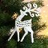 3230 Коледна декорация Бял елен с красиви рога | Дом и Градина  - Добрич - image 6