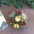 3233 Коледна поставка за тънка свещ с декорация шишарки | Дом и Градина  - Добрич - image 6