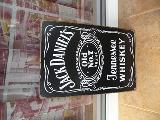Jack Daniels рекламни метални табели уиски отлежало черен-Фотография