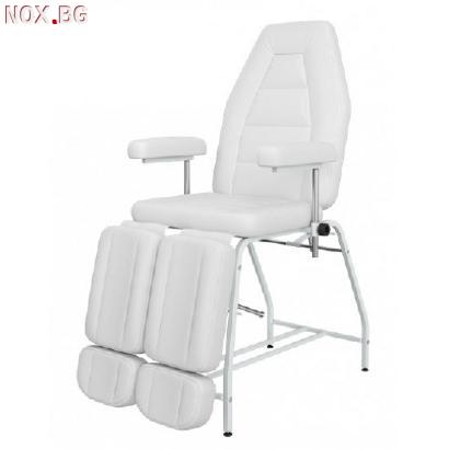 Козметичен стол INK 185 х 56/85 х 70 см - бял/черен | Оборудване | Бургас