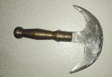 Стар нож с метална дръжка за дране-Колекции