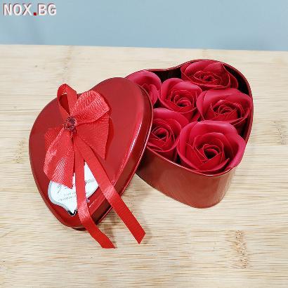 4408 Подаръчен комплект Рози в кутия сърце | Дом и Градина | Добрич