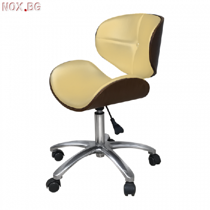 Козметичен стол - табуретка с облегалка Hera 43/55 см - цвет | Оборудване | Хасково