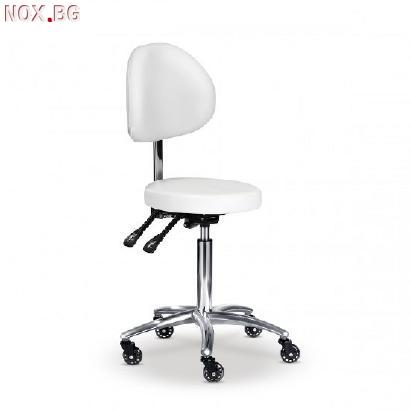 Козметичен стол - табуретка с облегалка Rita 53/73 см | Оборудване | Хасково