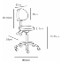 Козметичен стол - табуретка с облегалка Rita 53/73 см | Оборудване  - Хасково - image 5