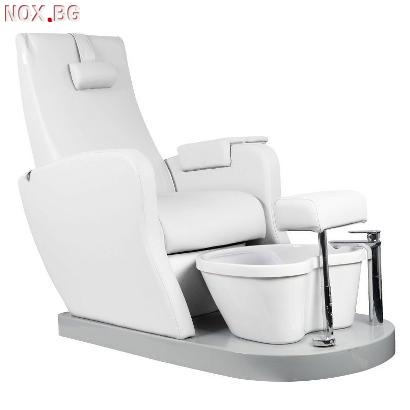 Стол за педикюр Azzurro 016B - бяла/черна/сива/кафява | Оборудване | Бургас