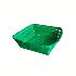 4556 Квадратен плетен панер в зелено, 26 см | Дом и Градина  - Добрич - image 4