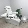 Стол за спа педикюр/маникюр/масаж + табуретка Omega - бял/че-Оборудване