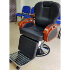 Бръснарски стол Apolo - черно и черно с оранжево | Оборудване  - Благоевград - image 0