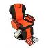 Бръснарски стол Apolo - черно и черно с оранжево | Оборудване  - Благоевград - image 6