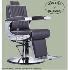 Бръснарски стол Novel - черен | Оборудване  - Бургас - image 1