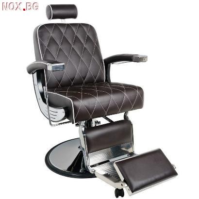 Бръснарски стол Imperial - черен/бордо/кафяв | Оборудване | Варна