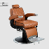Бръснарски стол Hugo - кафяв/сив | Оборудване  - Бургас - image 3