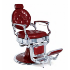 Бръснарски стол Kirk - черен/червен | Оборудване  - Варна - image 0
