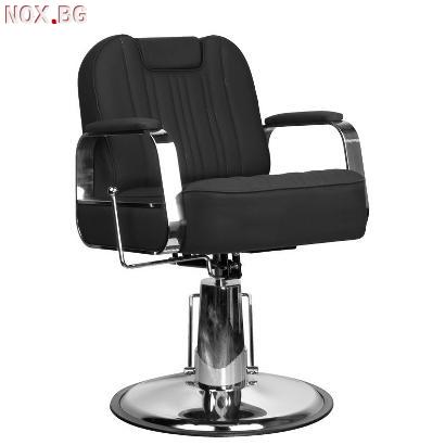 Бръснарски стол Rufo -черен/кафяв | Оборудване | Габрово