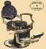 Бръснарски стол Perfido Oro - черен | Оборудване  - Габрово - image 0