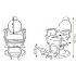Бръснарски стол Richard cromo | Оборудване  - Добрич - image 1