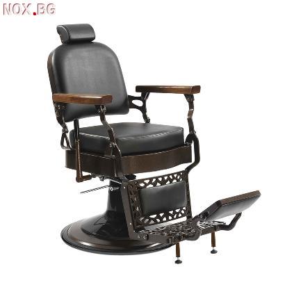 Бръснарски стол Vetus - черен | Оборудване | Хасково
