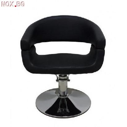 Фризьорски стол Cocito - S26 - черно/тъмно кафяв | Оборудване | Благоевград