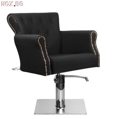 Фризьорски стол Ber 8541-черен/кафяв/сив | Оборудване | Велико Търново