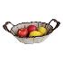 4553 Овален плетен панер за плодове хляб, с дръжки | Дом и Градина  - Добрич - image 3