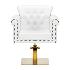 Фризьорски стол Gabbiano Berlin - бяло с златиста основа | Оборудване  - Бургас - image 2
