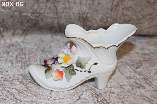 Порцеланова обувка със цветя | Антики | Ямбол