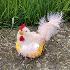 4613 Великденска украса Кокошка с яйца в гнездо, 6 см | Дом и Градина  - Добрич - image 1