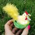4613 Великденска украса Кокошка с яйца в гнездо, 6 см | Дом и Градина  - Добрич - image 2