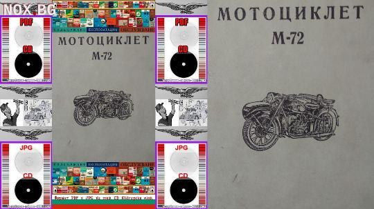 М 72 Мотоциклет техническа документация на диск CD | Книги и Списания | Габрово