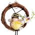 4731 Великденски венец с декорация момиче пчеличка, 15 см | Дом и Градина  - Добрич - image 2