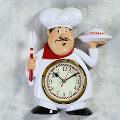 4801 Декоративен кухненски часовник Готвач с вечеря-Дом и Градина