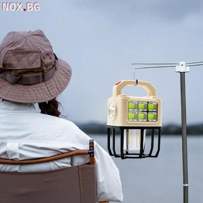 4879 Соларна лампа за къмпинг риболов USB LED лампа за палат | Дом и Градина | Добрич