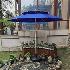 5011 Голям плажен градински чадър с два покрива против вятър | Дом и Градина  - Добрич - image 1