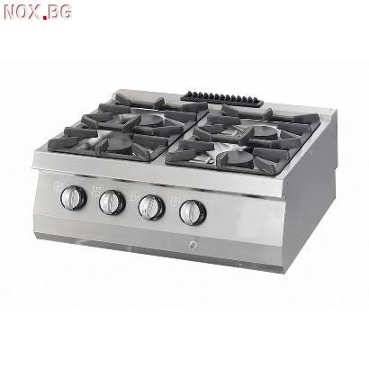 Котлон на газ с 4 хромирани гнезда - 80х70 см - 4 x 6,0 kW | Котлони | Бургас
