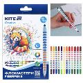 6022 Двустранни флумастери Kite Creative, 24 цвята в 12 броя-Дом и Градина