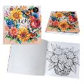 6008 Луксозна книжка за оцветяване Flora Coloring Book, твър-Дом и Градина