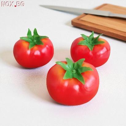 6082 Изкуствен домат за декорация и украса, 9x7 см | Дом и Градина | Добрич