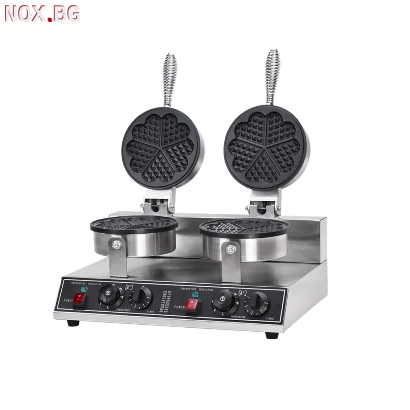 Професионален двоен гофретник за белгийски гофрети – сърца | Други | Бургас