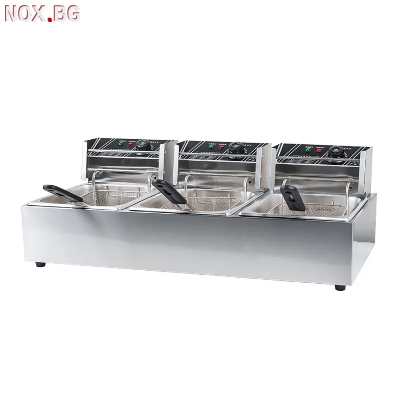 Професионален фритюрник с три вани по 6л | Други | Бургас