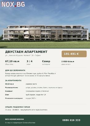 Двустаен апартамент в бутикова сграда за продажба 67 кв.м. | Апартаменти | София-град